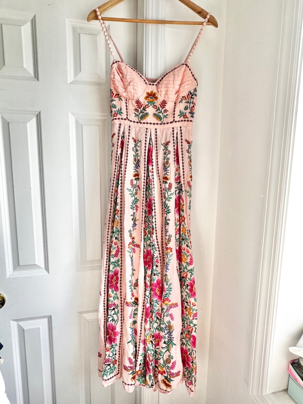 Farm Rio Delicate Forest Pink Maxi Dress - Picture 8 of 16